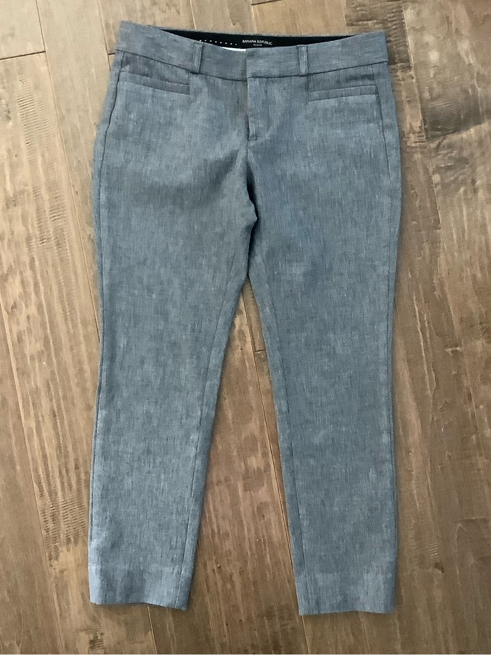 Banana Republic Women's Gray Cropped Slim Dress Trousers